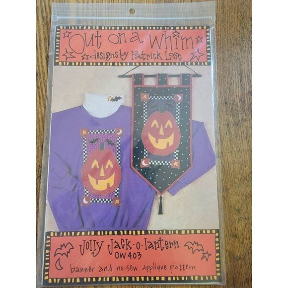 Halloween Pumpkin Pattern Crafts Sewing - Picture 1 of 3